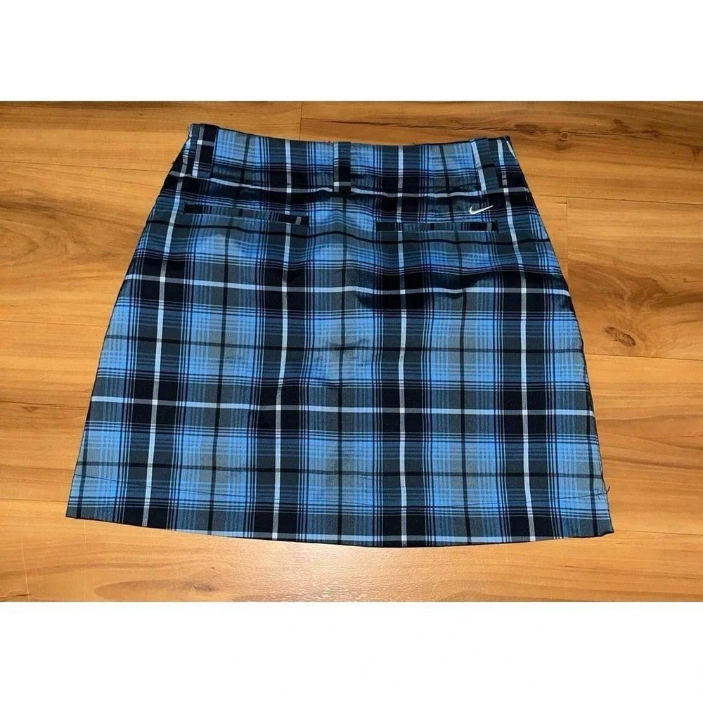 Womens Nike Golf Plaid Athletic Active Performance Pocket Skort